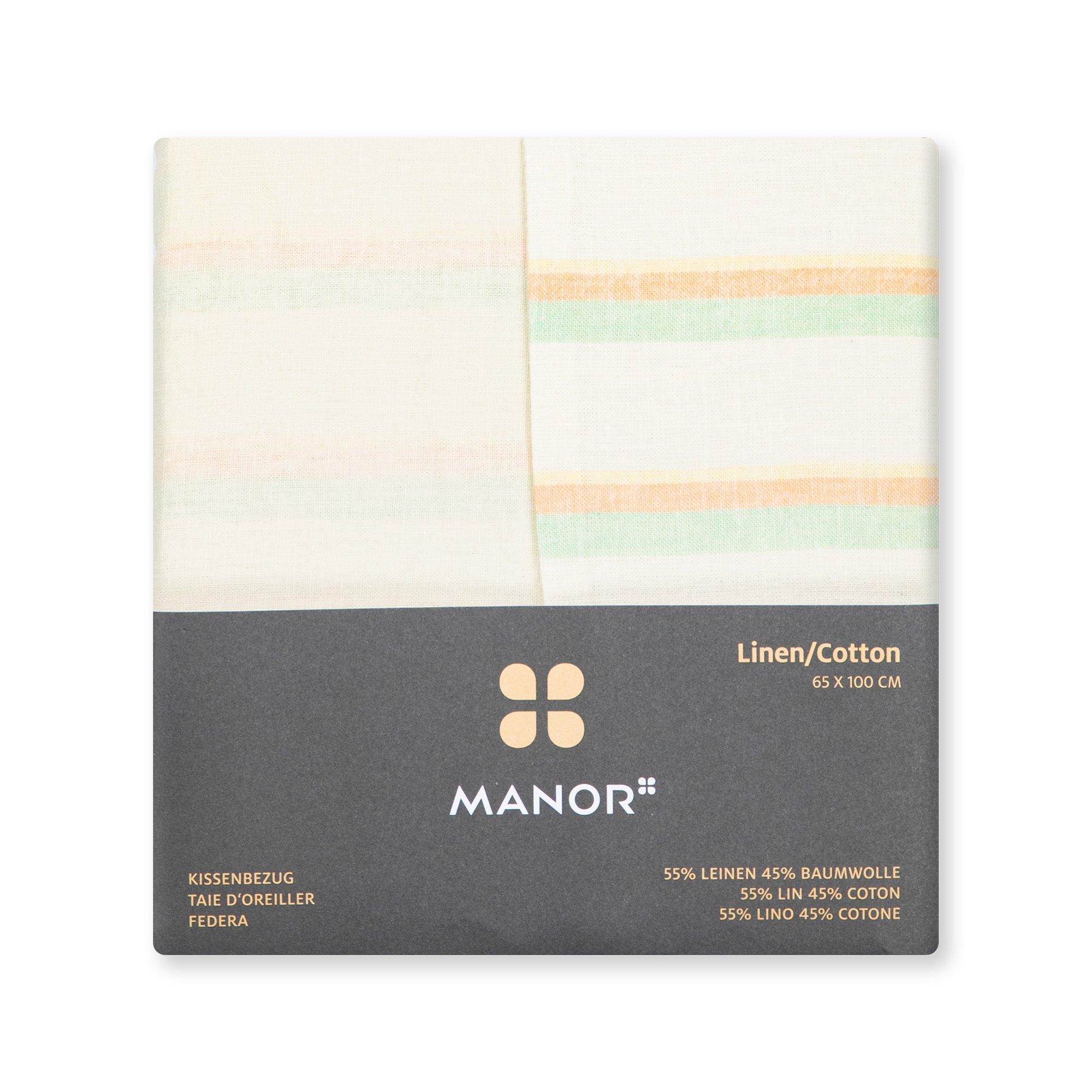 Manor Lignoso Gestreifter Kissenbezug  