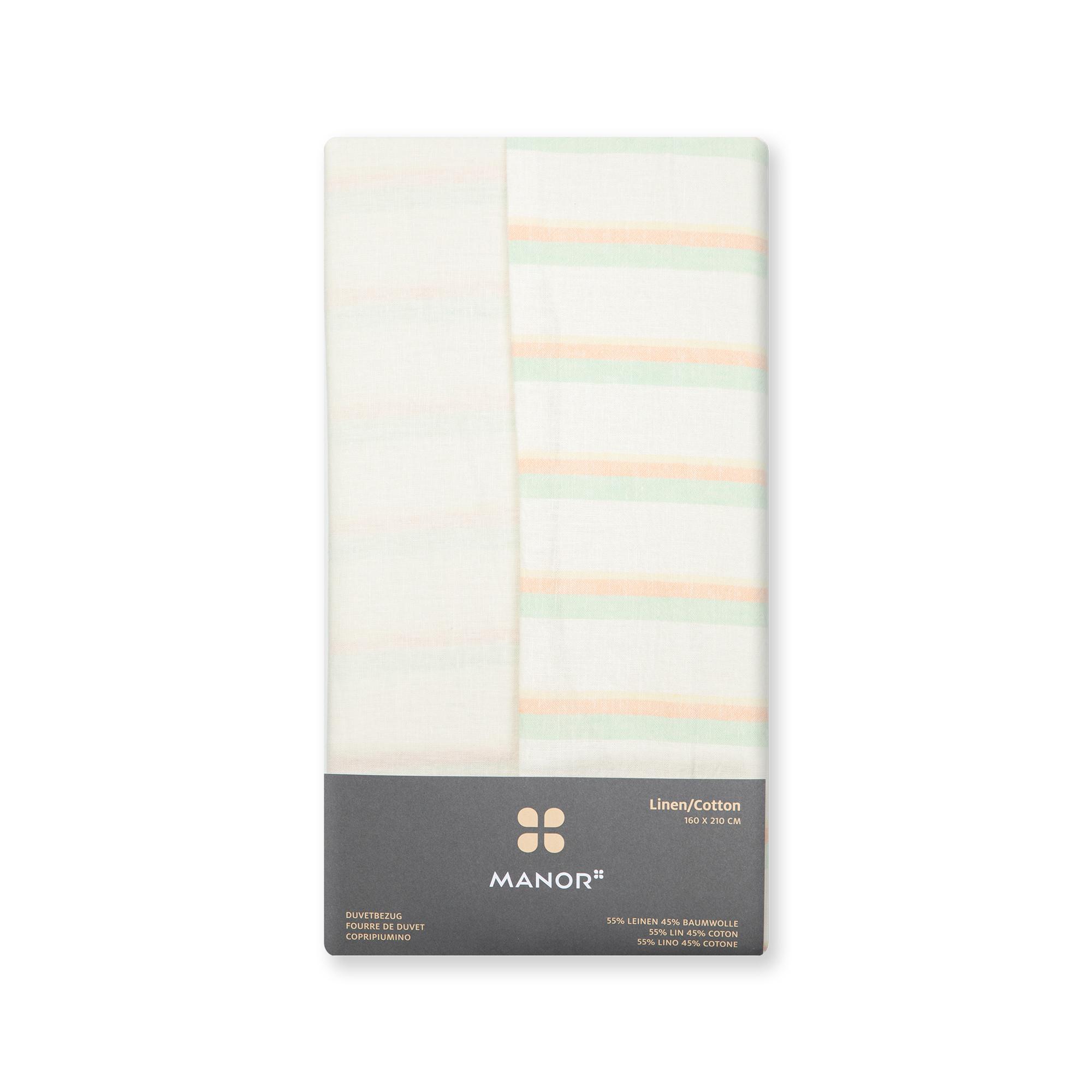Manor Lignoso Housse de couette rayée  