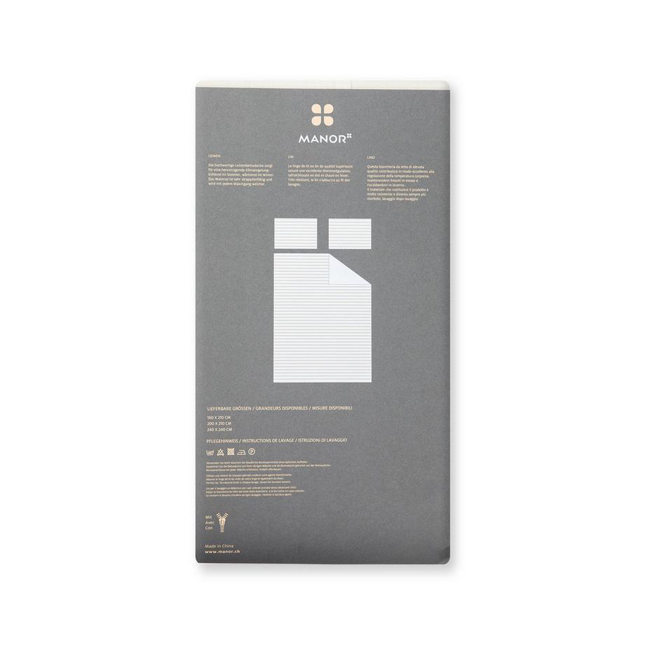 Manor Lignoso Housse de Couette Rayée  