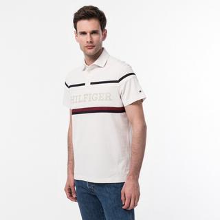 TOMMY HILFIGER GLOBAL STRIPE MONOTYPE REG POLO Polo, regular fit, maniche lunghe 