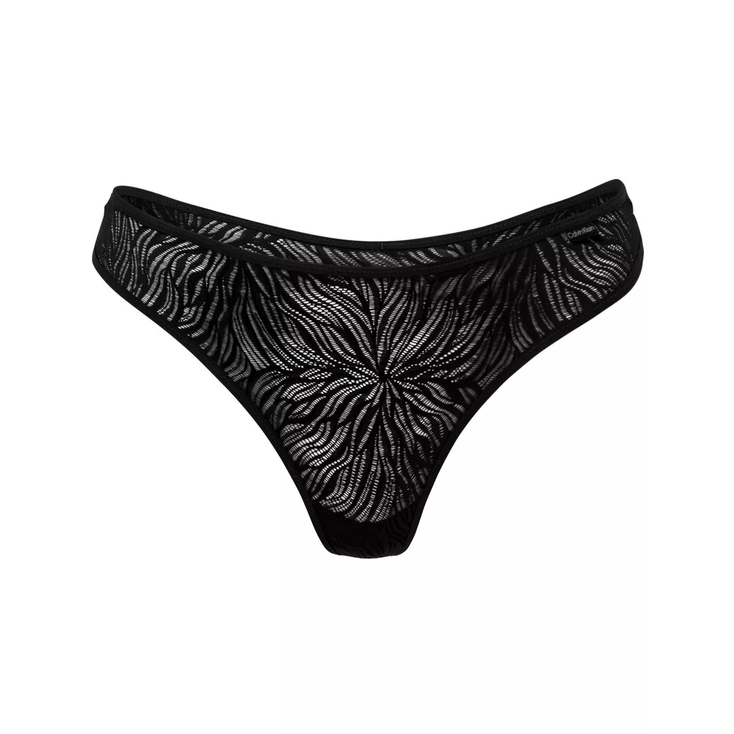 Calvin Klein String Lv00qf8444 Black XL Femme