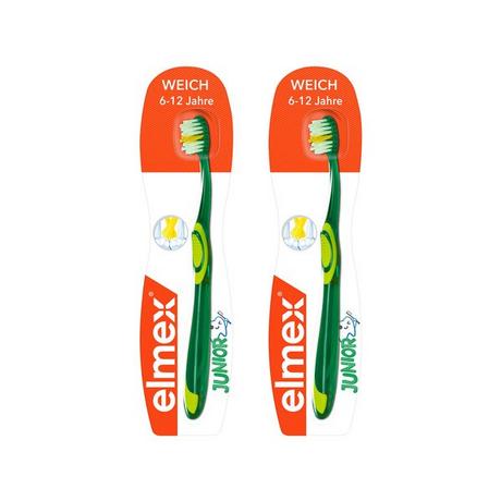 elmex Junior Junior 6-12 Jahre Weich Kinder-Zahnbürste, Ideale Reinigung Der Neuen, Bleibenden Zähne 
