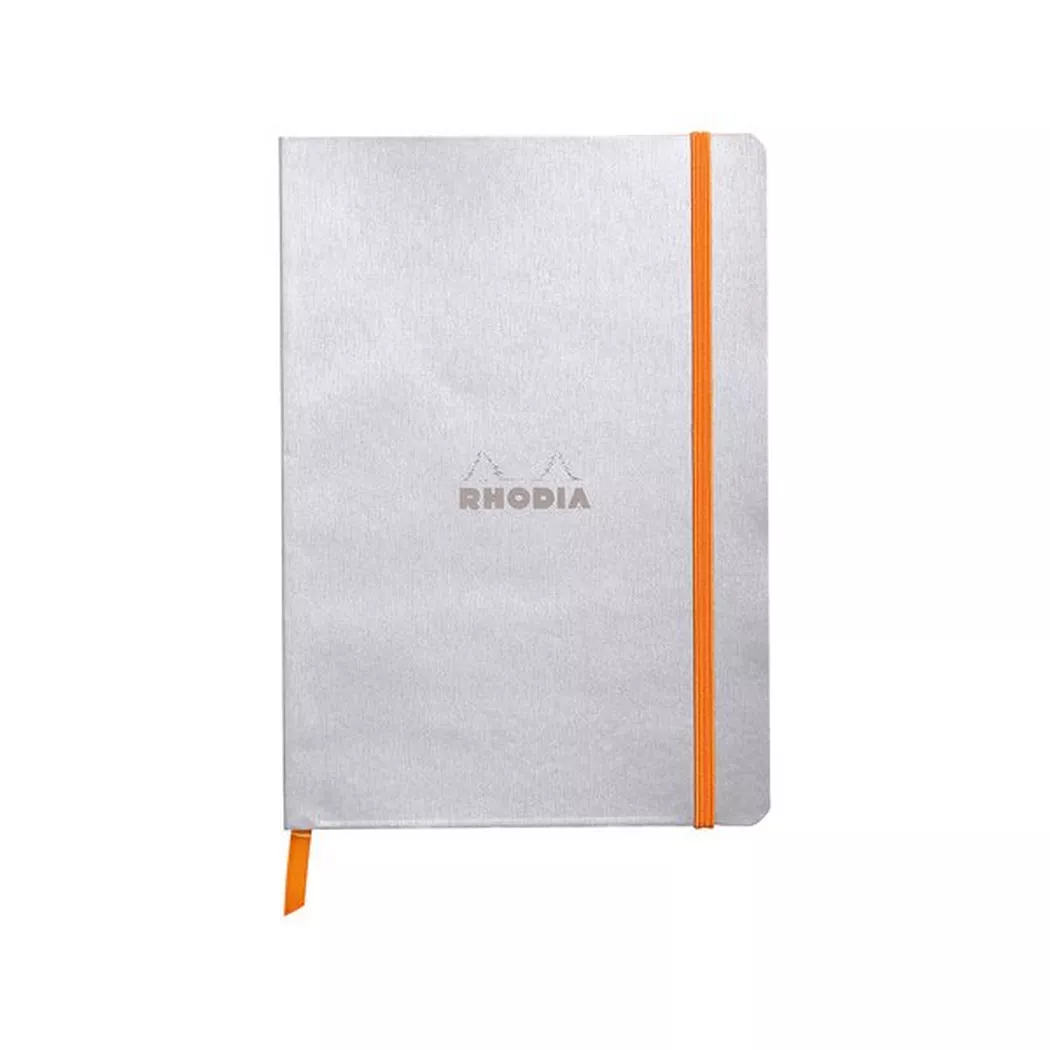 Rhodia 117401C writing notebook A5 80 sheets Silver