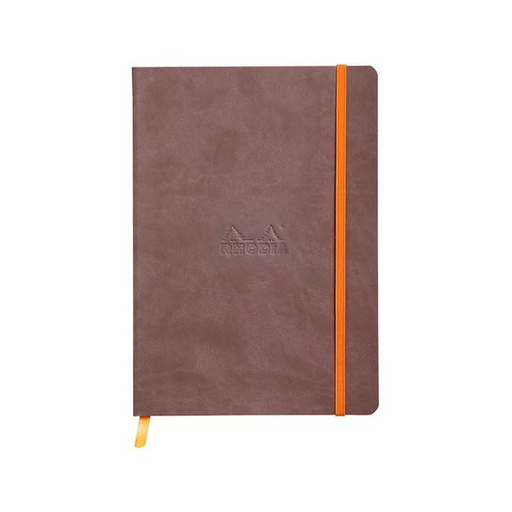 RHODIA Carnet souple RHODIARAMA, A5, ligné, chocolat