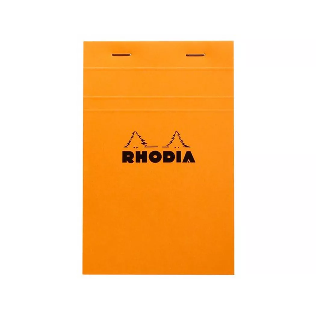 Bloc Rhodia Orange 80 feuilles Agrafés 11x17 Q.5x5