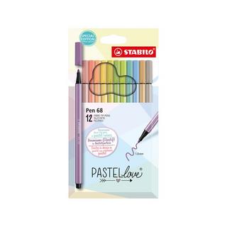 STABILO Jeu de stylos-feutre Pen 68 Pastellove 