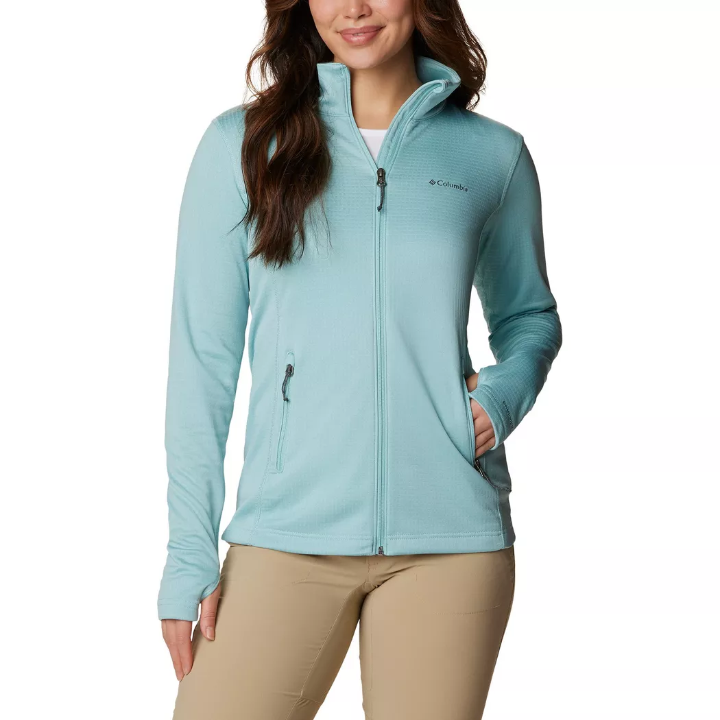 Columbia - Fleecejacke ohne Kapuze, für Damen, Blau, Größe XS