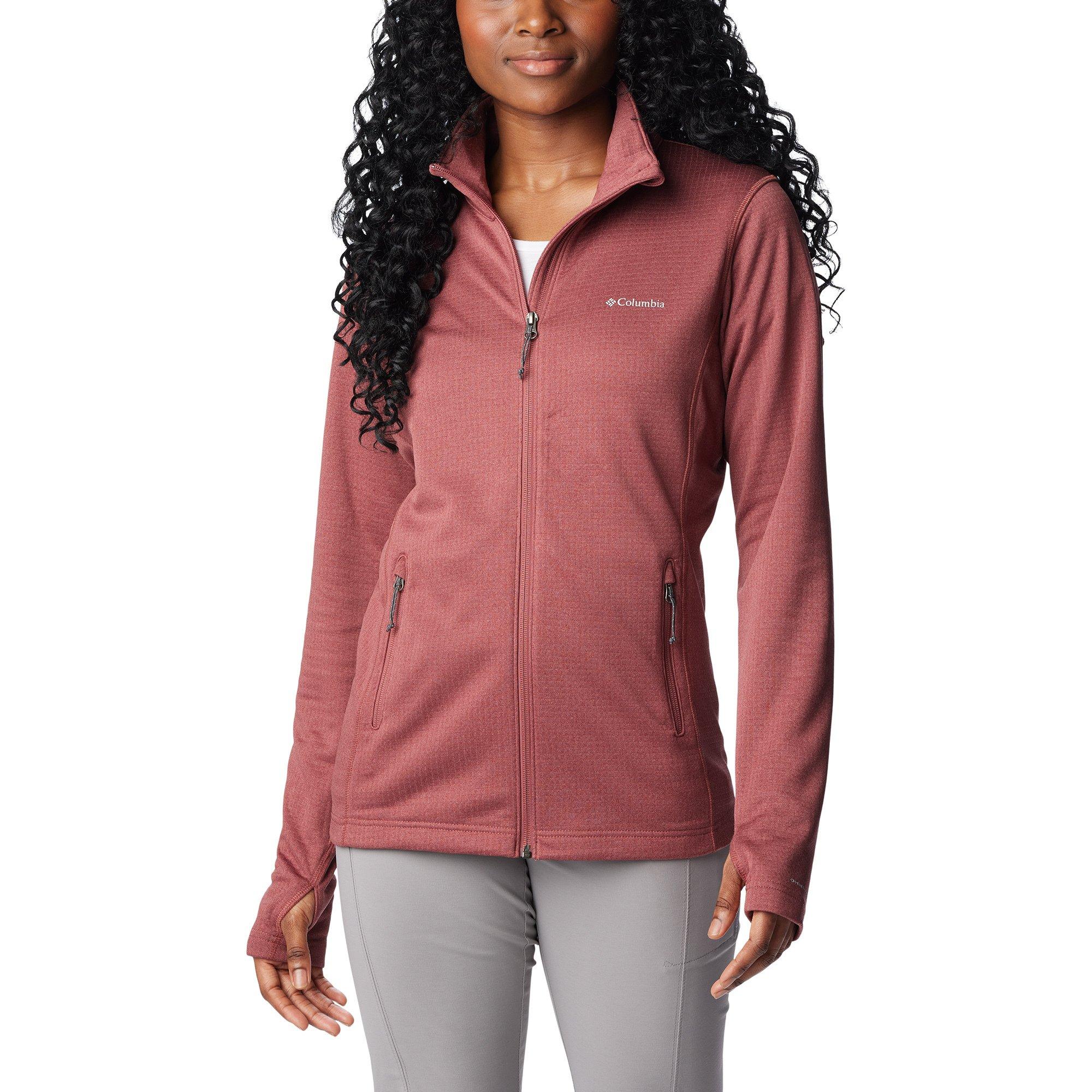 Image of Fleecejacke Ohne Kapuze Damen Weinrot M