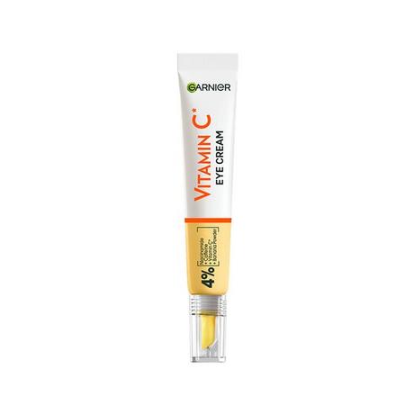 GARNIER Garnier VitaminCBrightEyeCream SkinActive Vitamin C Soin Yeux Booster d'éclat  avec 4% de Niacinamide + Cafféine + Vitamine C + Poudre de Banane 