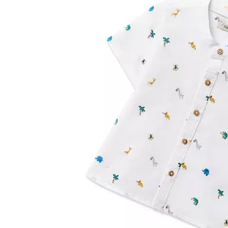 Sfera Hemd, langarm CAMISA MINI ESTAMPADO ANIMALE 
