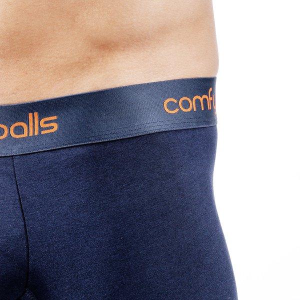 Comfyballs Boxer Navy Tangerine Cotton REGULAR Panty 