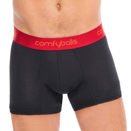 Comfyballs Boxers Black Dark Rose Cotton REGULAR Panty 