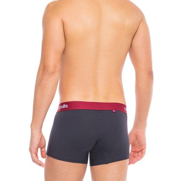 Comfyballs Boxers Charcoal Vintage Red Comfycel REGULAR Culotte 