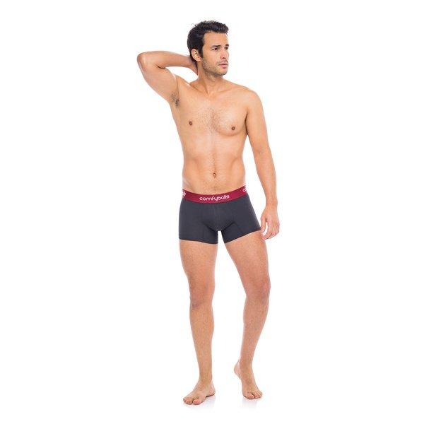 Comfyballs Boxers Charcoal Vintage Red Comfycel REGULAR Panty 