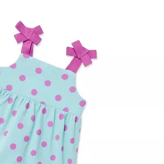 Sfera Kleid vestido pique AOP topos 