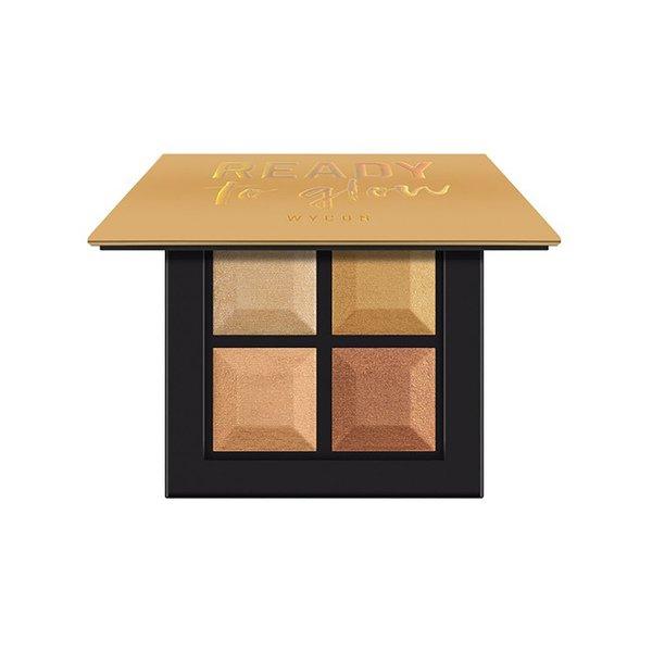 Image of Gesichtspalette Mit Vier Illuminator-pudern Damen Gesichtspalette mit extra leuchtenden Leuchtmitteln 12g