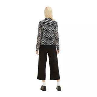 TOM TAILOR Denim  Bluse Schwarz/Weiss
