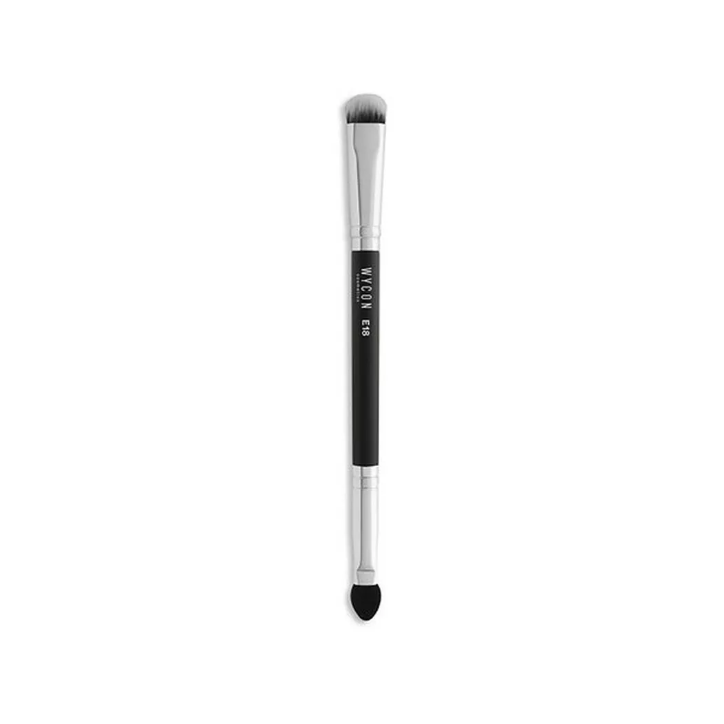 WYCON - Duo-Augenpinsel, Metallgrau