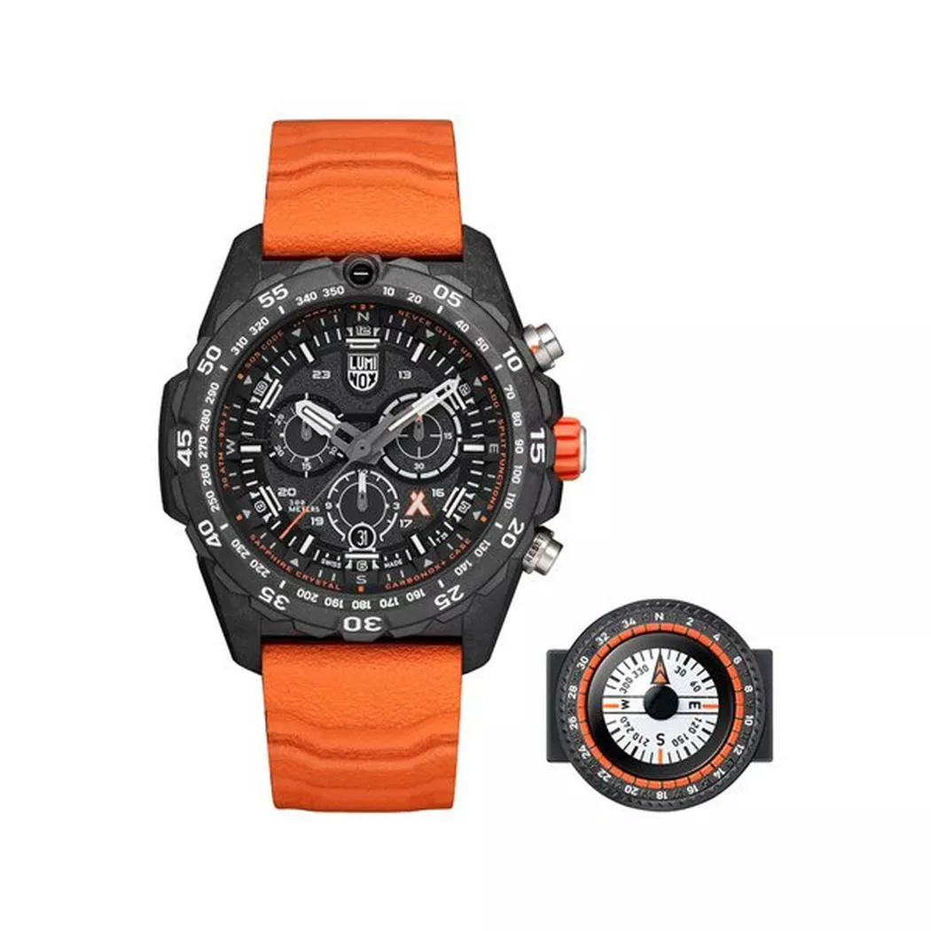 Luminox - Chronograph Uhr, Bear Grylls Survival, 45mm, Orange