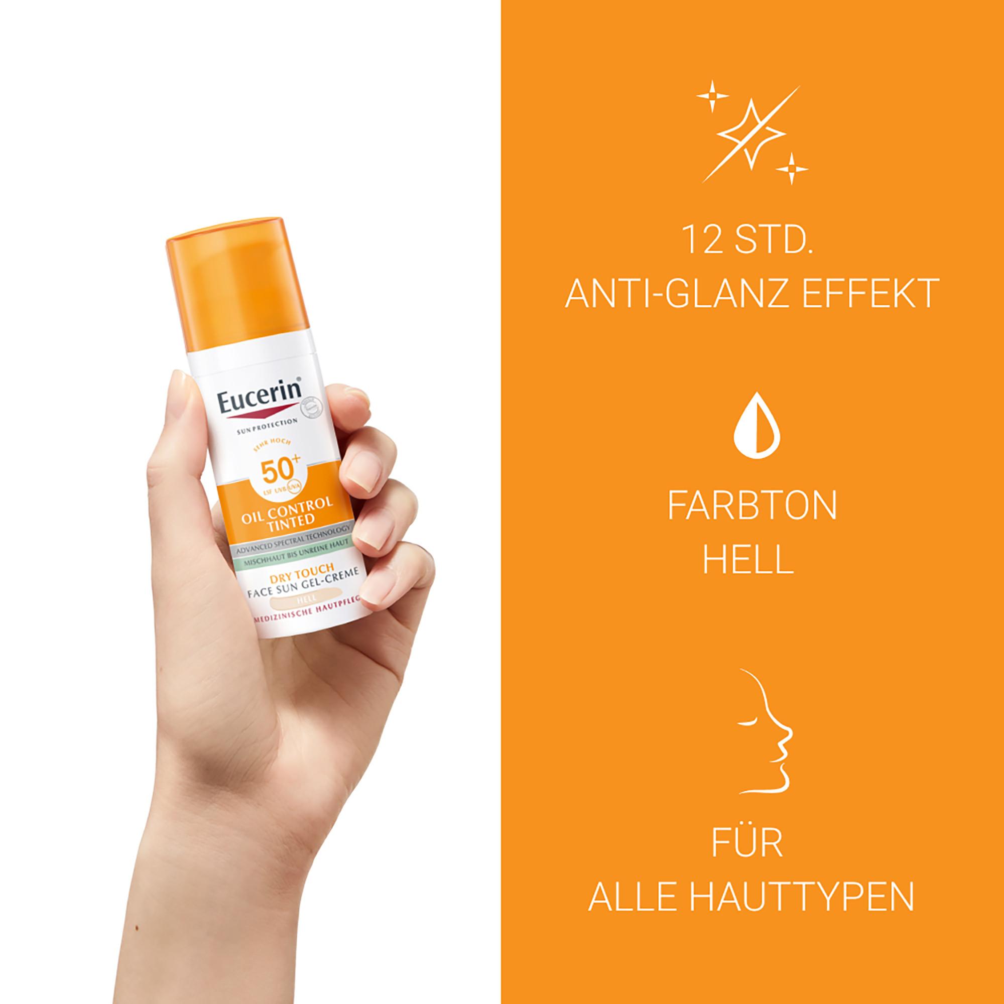 Eucerin  Sun Face Oil Control Gel-Crème Tinted light SPF 50+ 