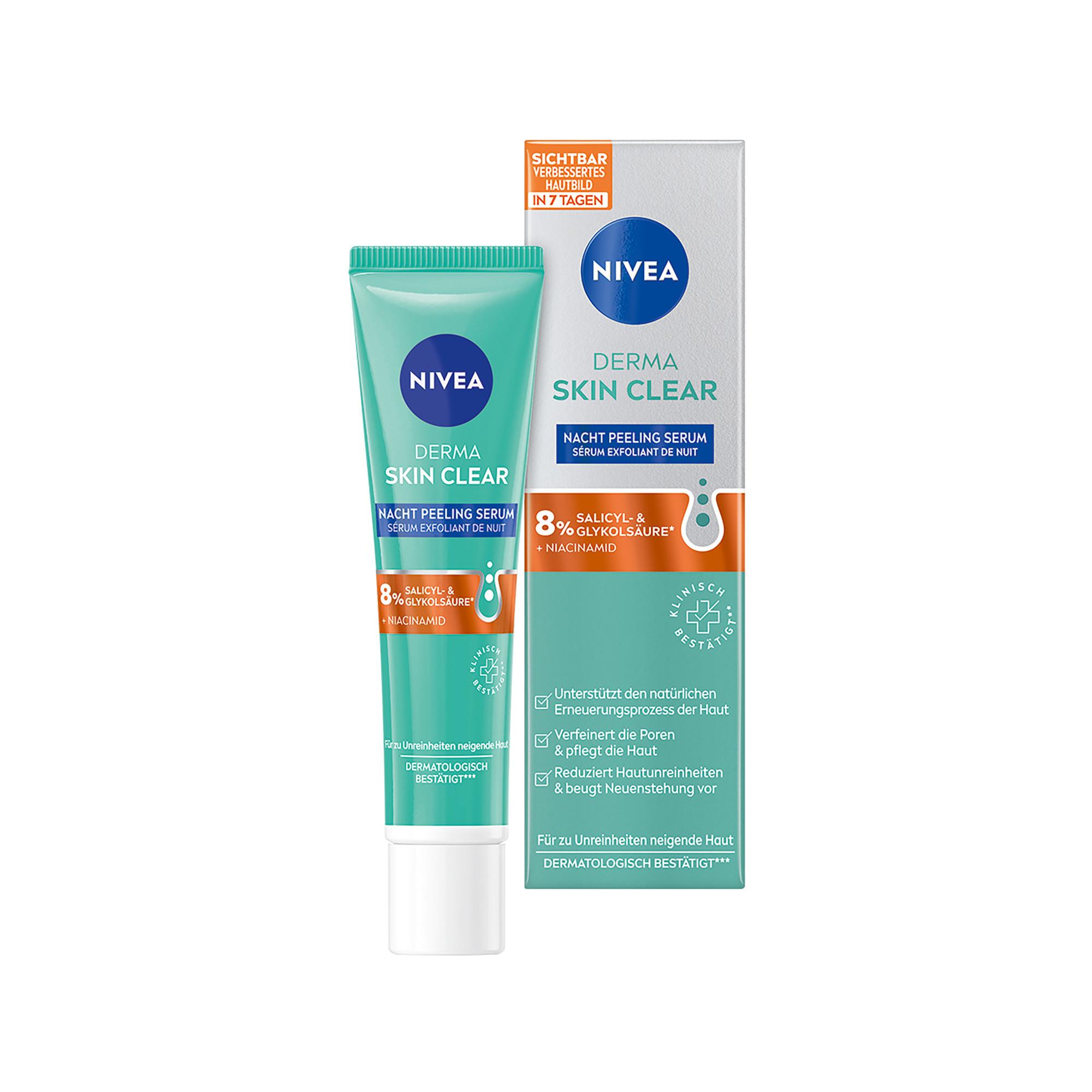 NIVEA Derma Skin Clear Nacht Peeling Sérum Exfoliant de Nuit Derma Skin Clear 