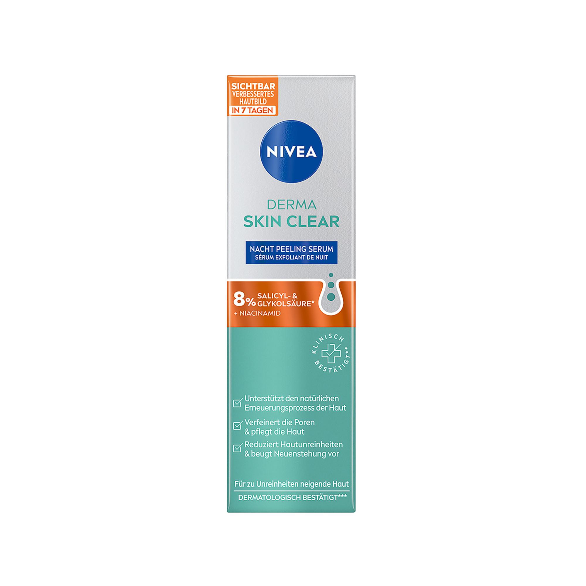 NIVEA Derma Skin Clear Nacht Peeling Sérum Exfoliant de Nuit Derma Skin Clear 