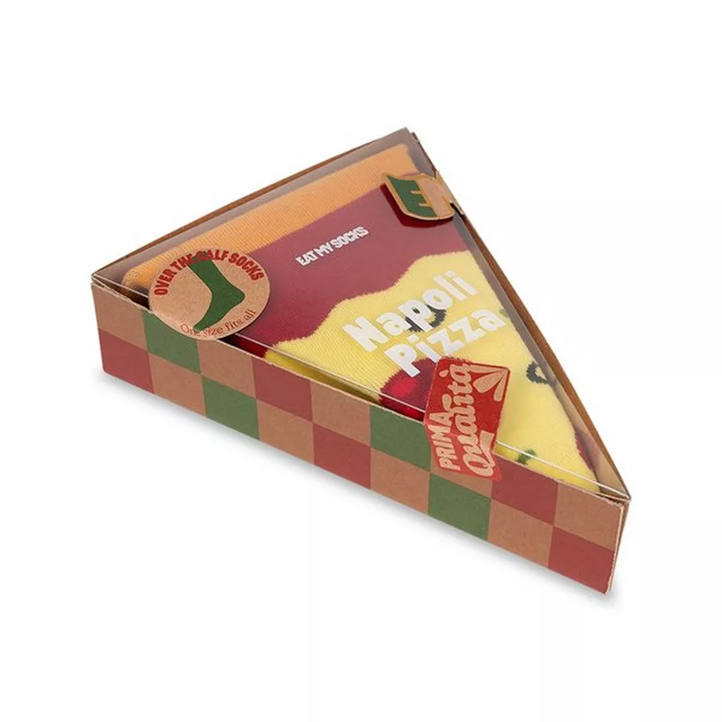EatMySocks - Socken, Napoli Pizza Socken, slice, One Size, Multicolor