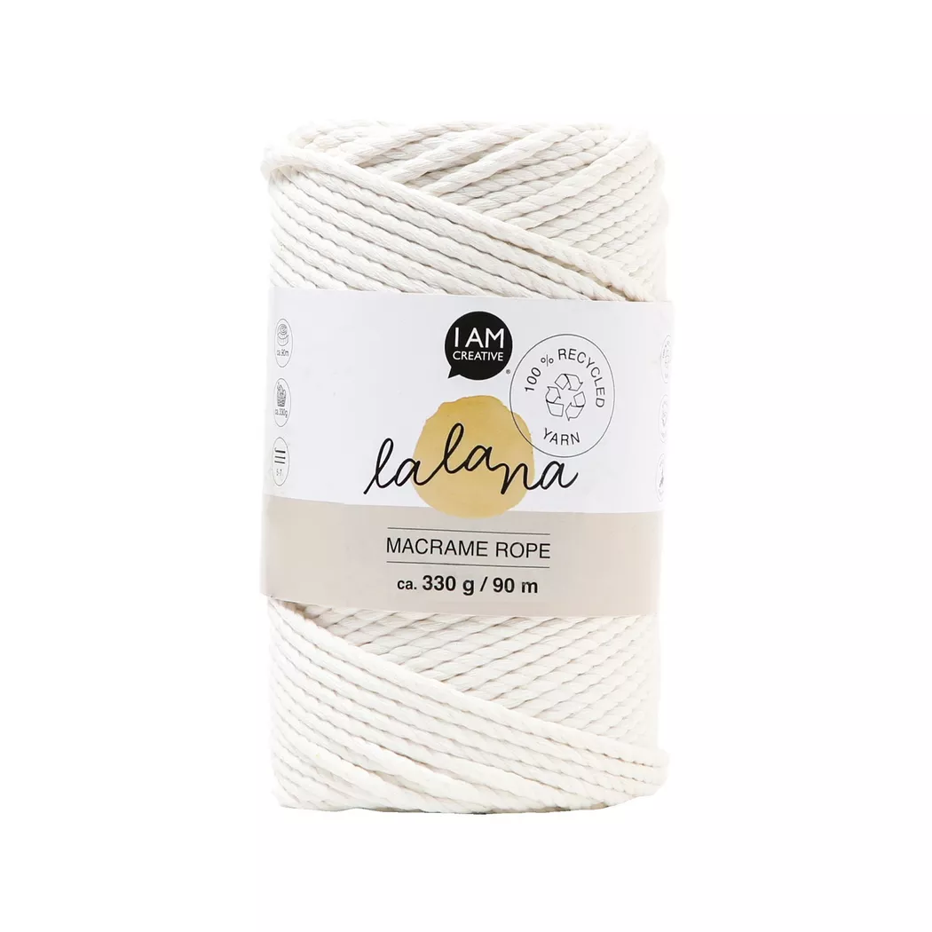 Lalana - Bastelwolle, 90M, Creme