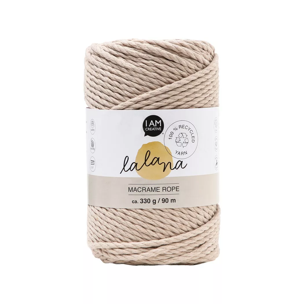 Lalana - Bastelwolle, 90M, Beige