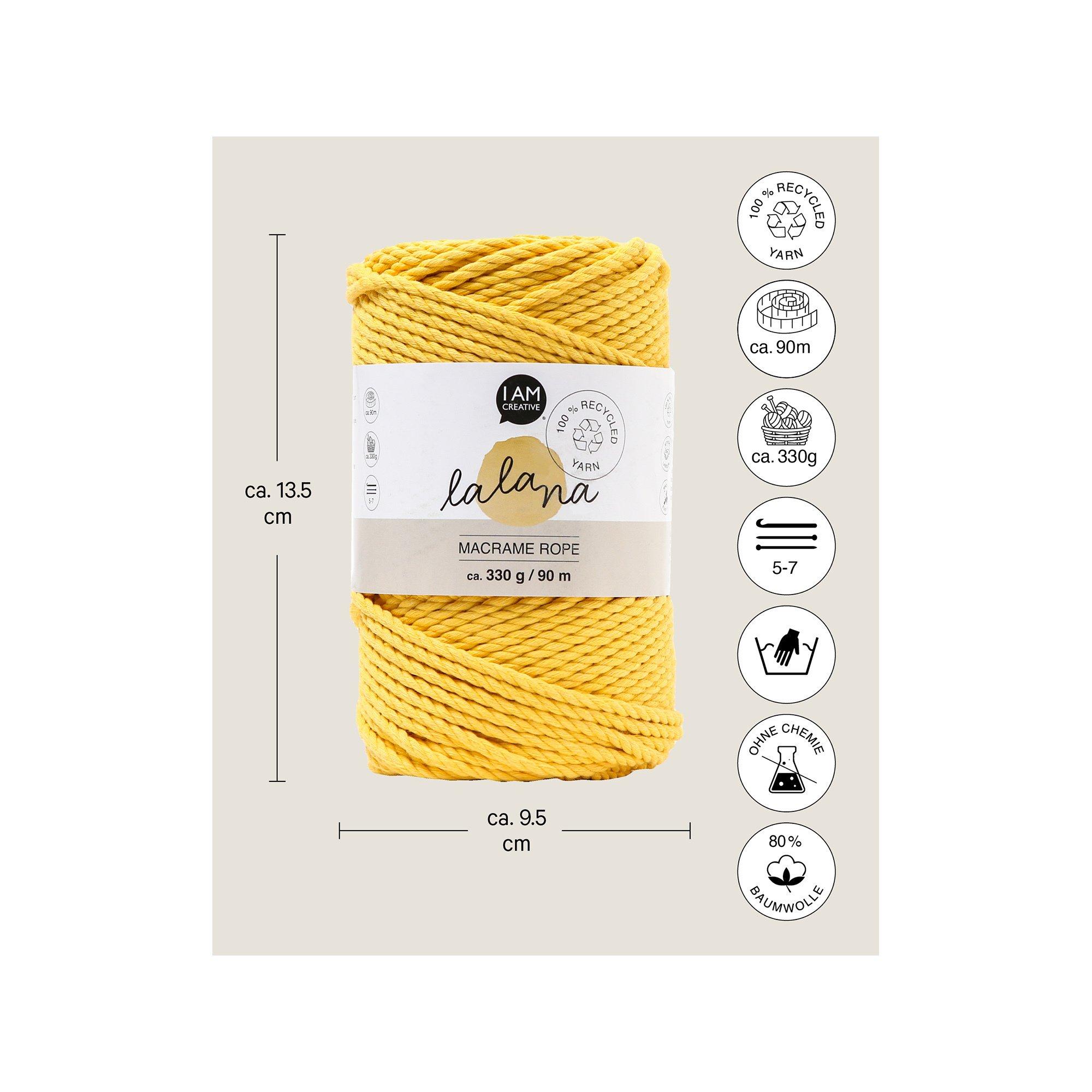 Lalana Bastelwolle Macrame Rope 