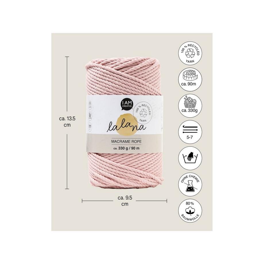 Lalana Bastelwolle Macrame Rope 
