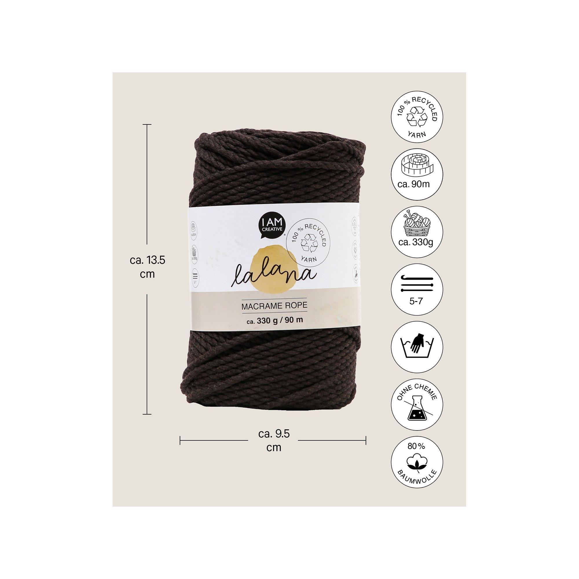 Lalana Bastelwolle Macrame Rope 