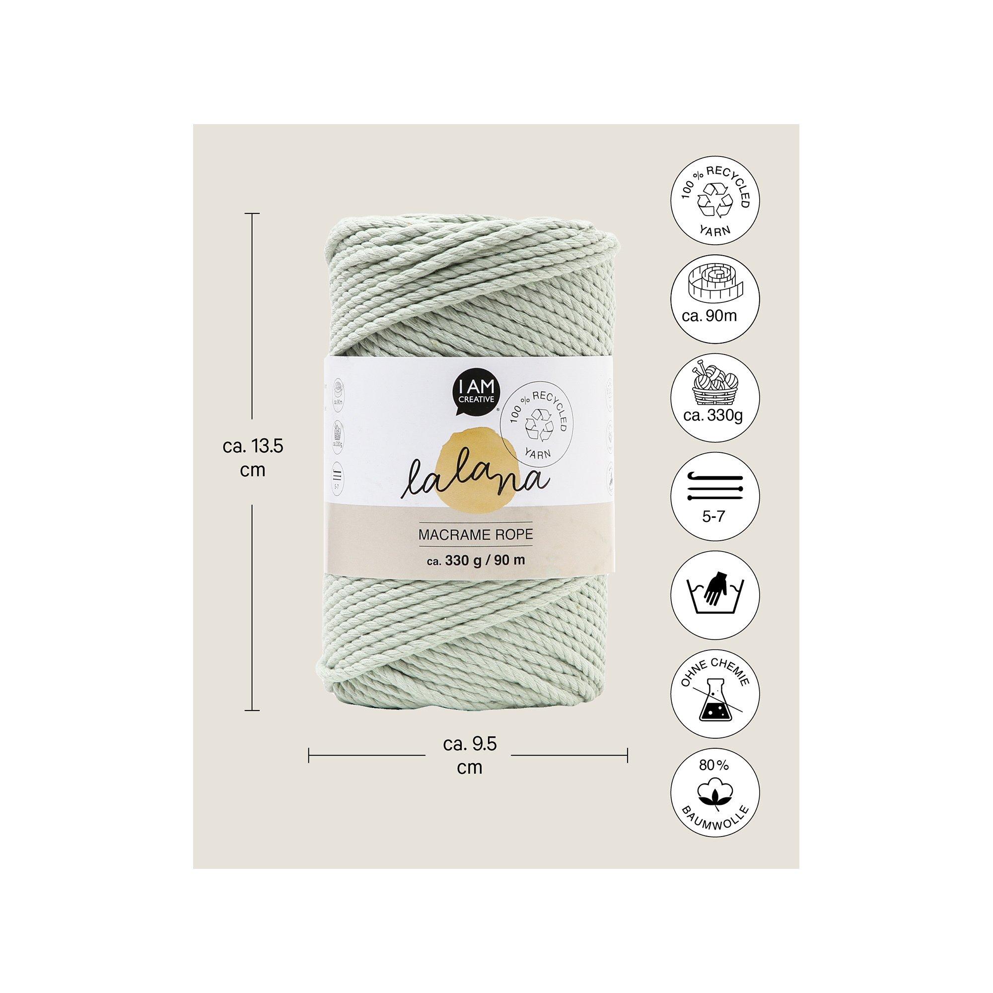 Lalana Bastelwolle Macrame Rope 