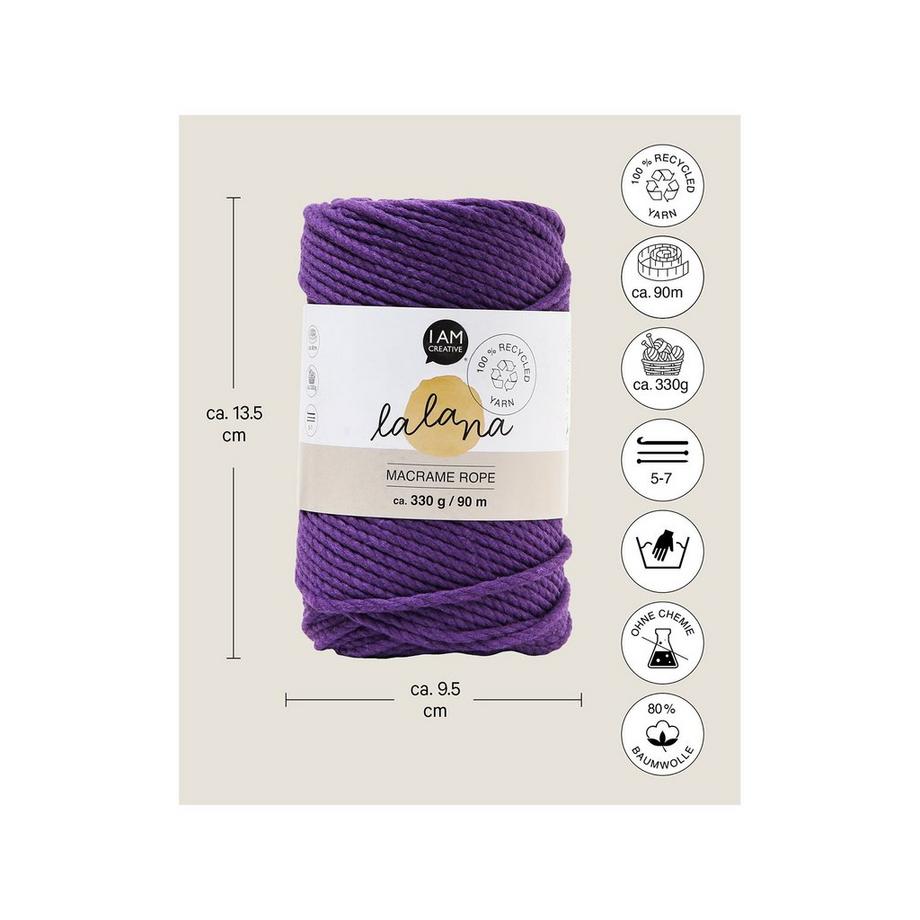 Lalana Lana artigionale Macrame Rope 