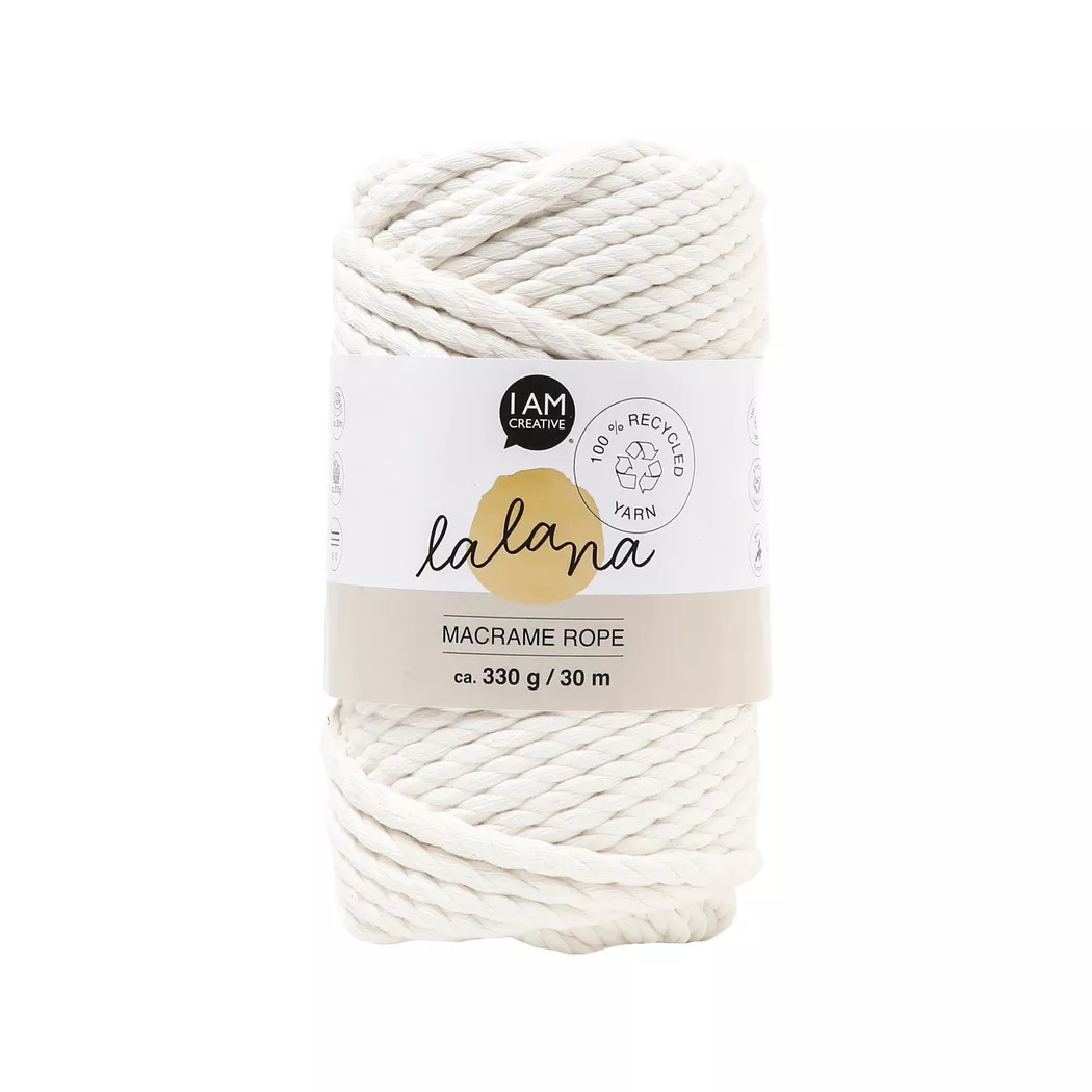 Lalana - Bastelwolle, 30M, Creme