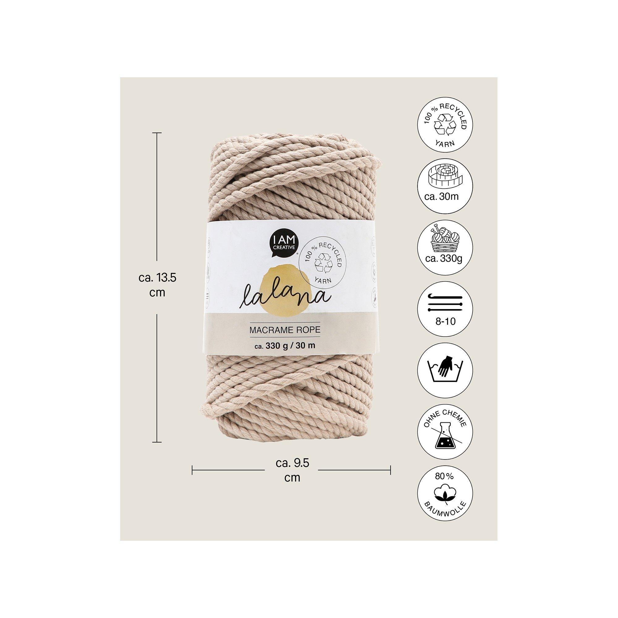 Lalana Bastelwolle Macrame Rope 