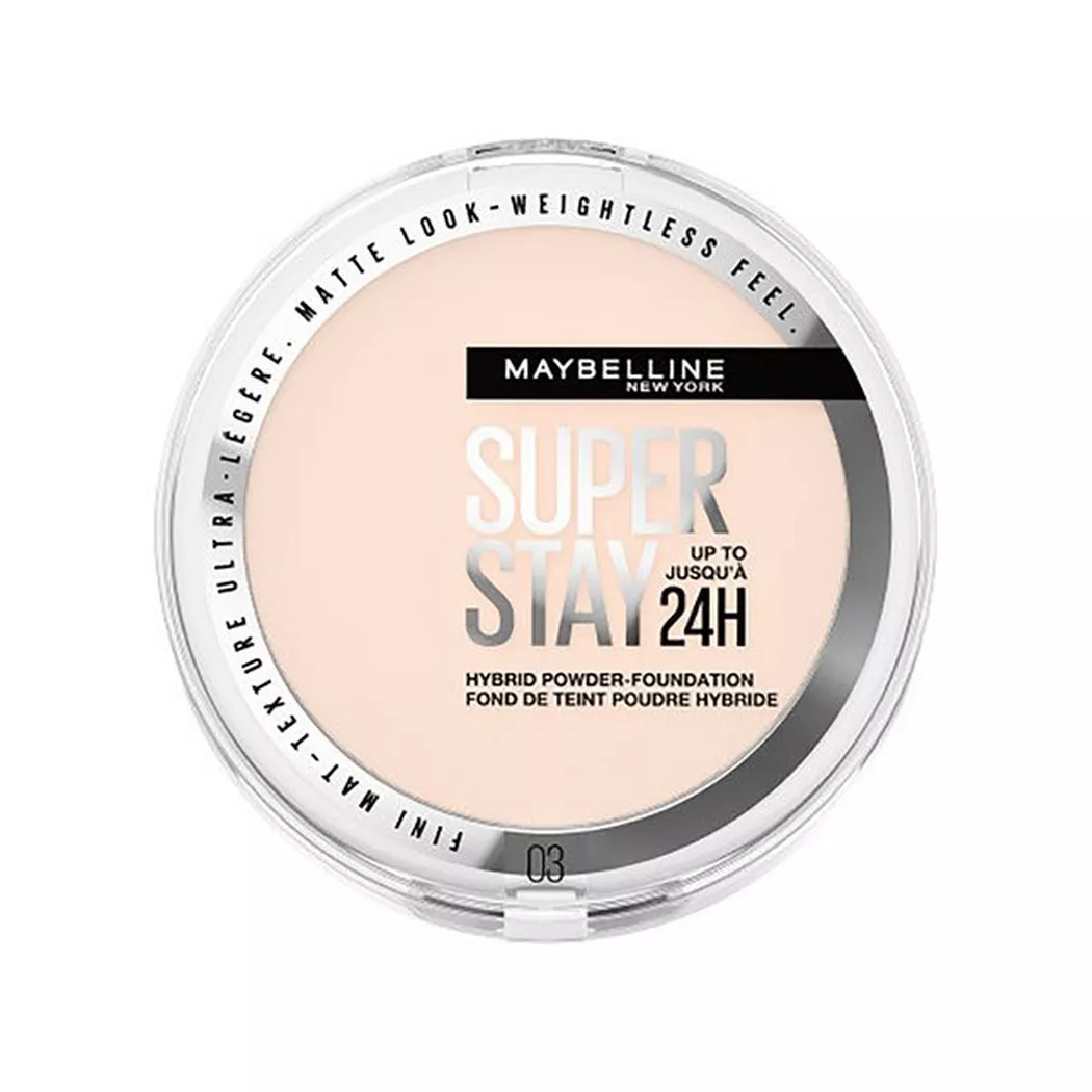 Maybelline - Super Stay Hybrides Puder Make-Up, 9 g, True Ivory