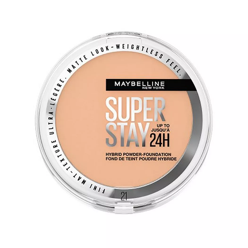Maybelline - Super Stay Hybrides Puder Make-Up, 9 g, Nude Beige