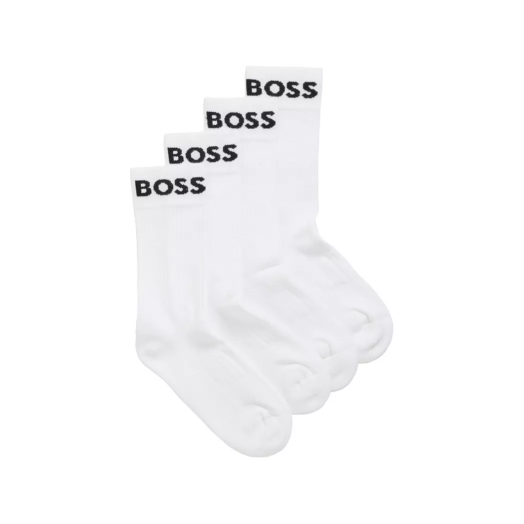 BOSS - Duopack, wadenlange Socken, für Herren, Weiss, Größe 39-42
