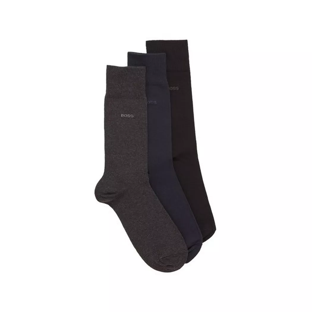 BOSS - Triopack, wadenlange Socken, für Herren, Multicolor, Größe 39-42