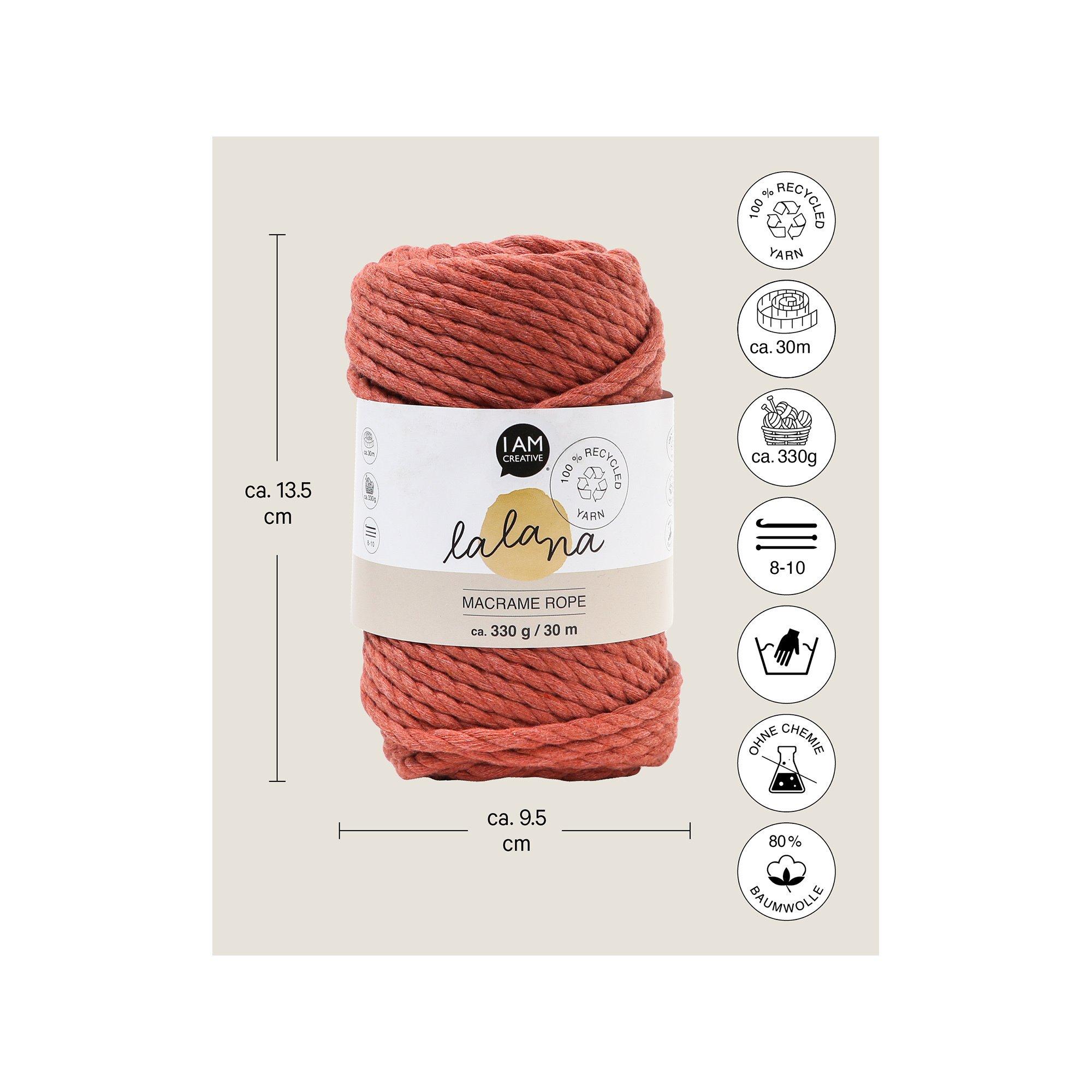 Lalana Bastelwolle Macrame Rope 