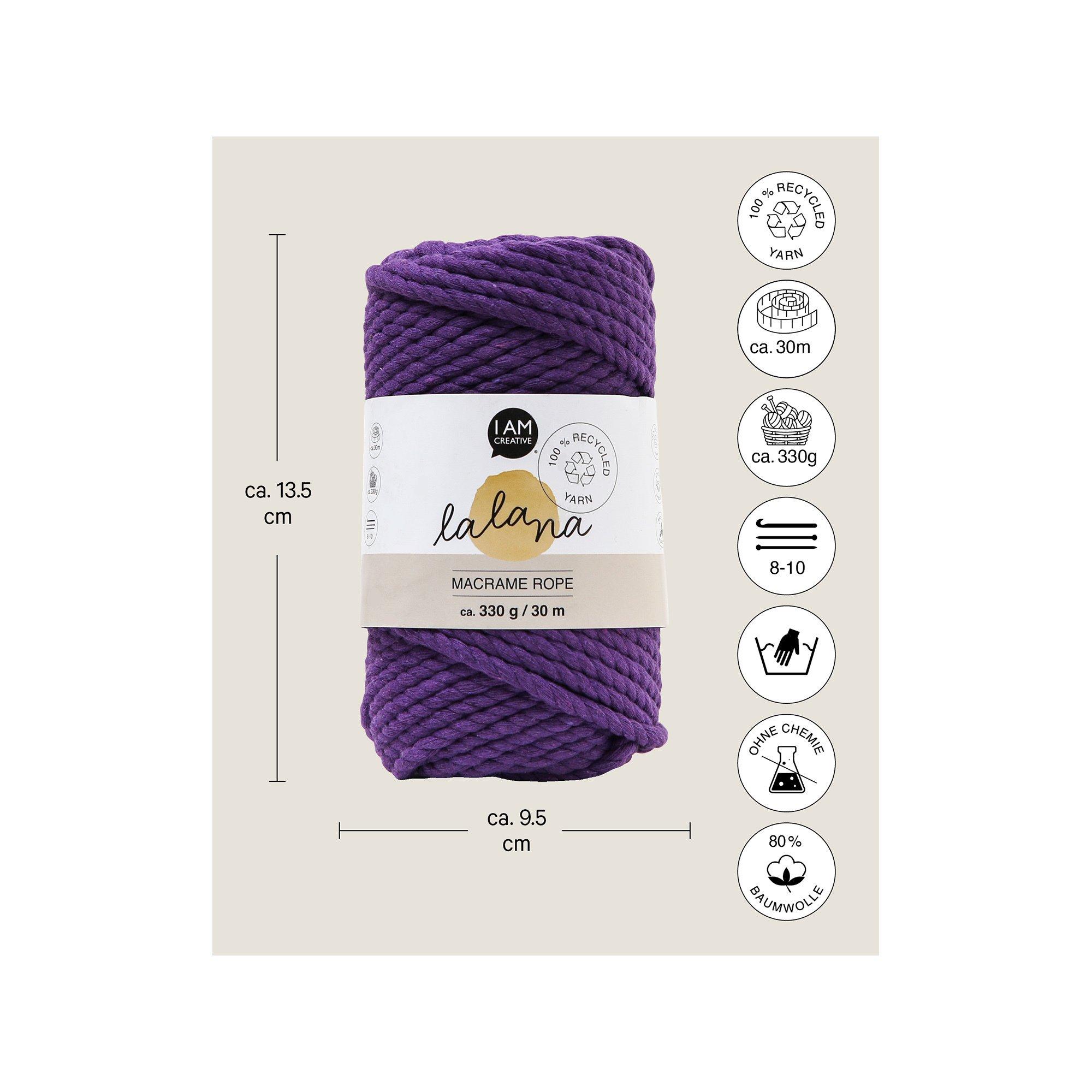 Lalana Bastelwolle Macrame Rope 