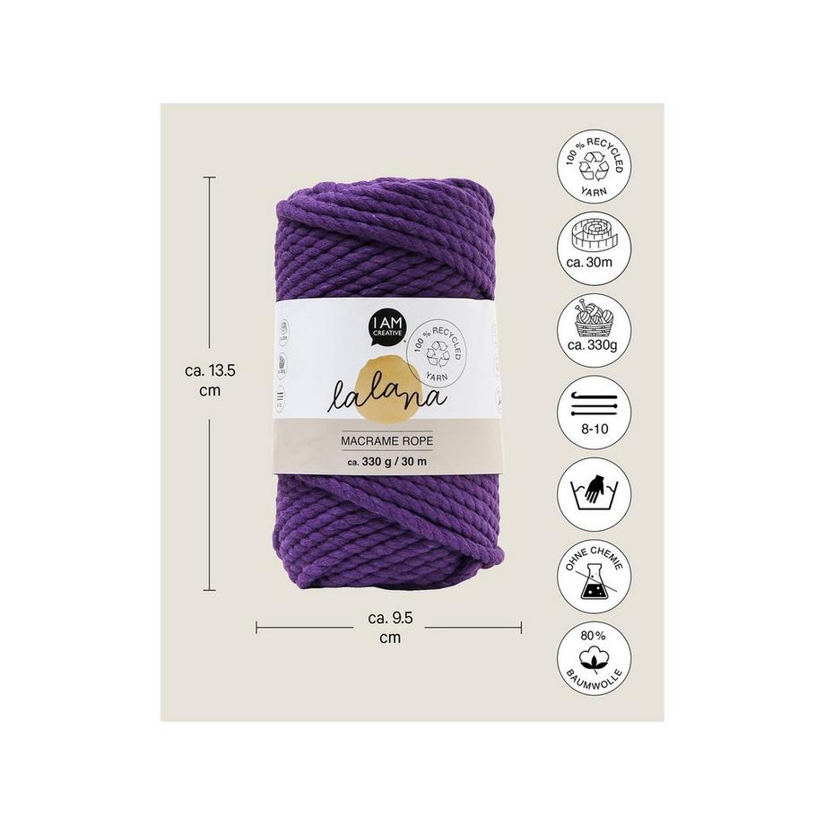 Lalana Bastelwolle Macrame Rope 