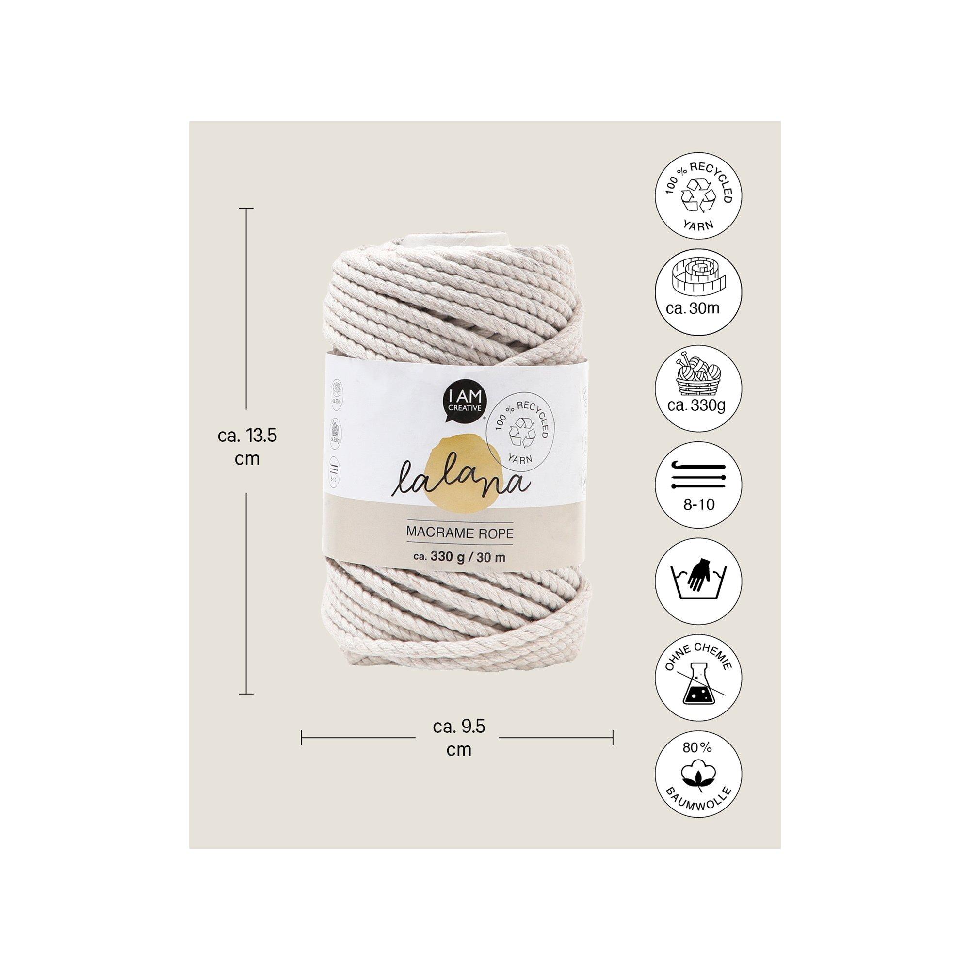 Lalana Bastelwolle Macrame Rope 