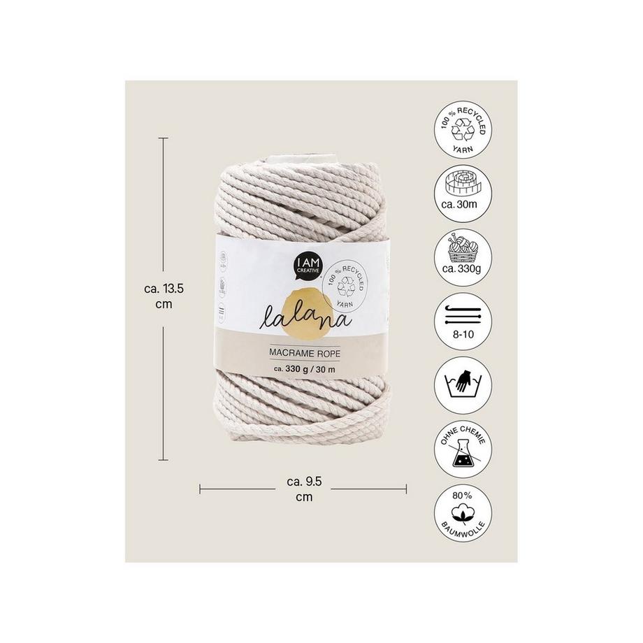 Lalana Laine artisanale Macrame Rope 