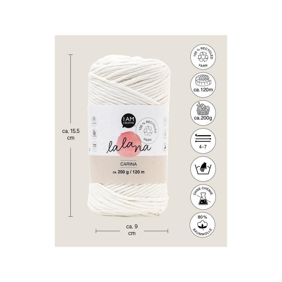 Lalana Laine artisanale Carina cream 