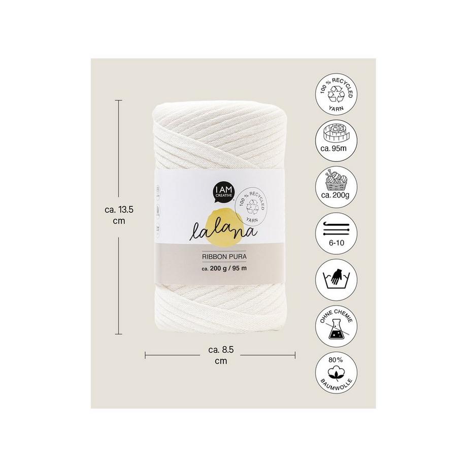 Lalana Bastelwolle Ribbon Pura 