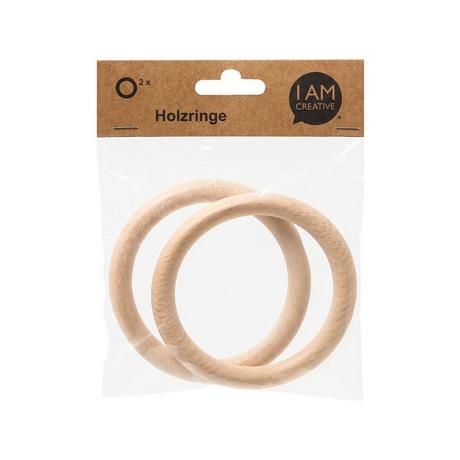 I am Creative Holzring Holzring, Buche, 3.5 cm, 8 S. 