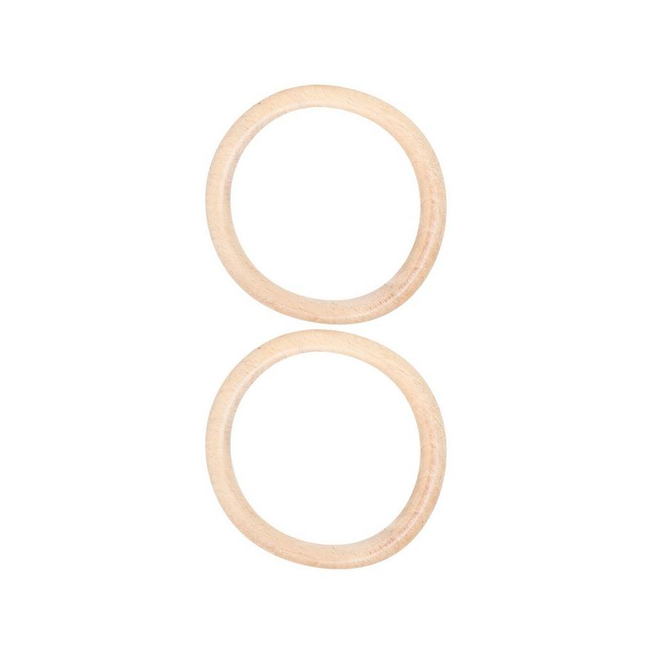 I am Creative Anello di legno Anelli di legno, 3.5 cm, 8 p. 
