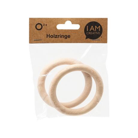 I am Creative Holzring Holzring, Buche, 3.5 cm, 8 S. 